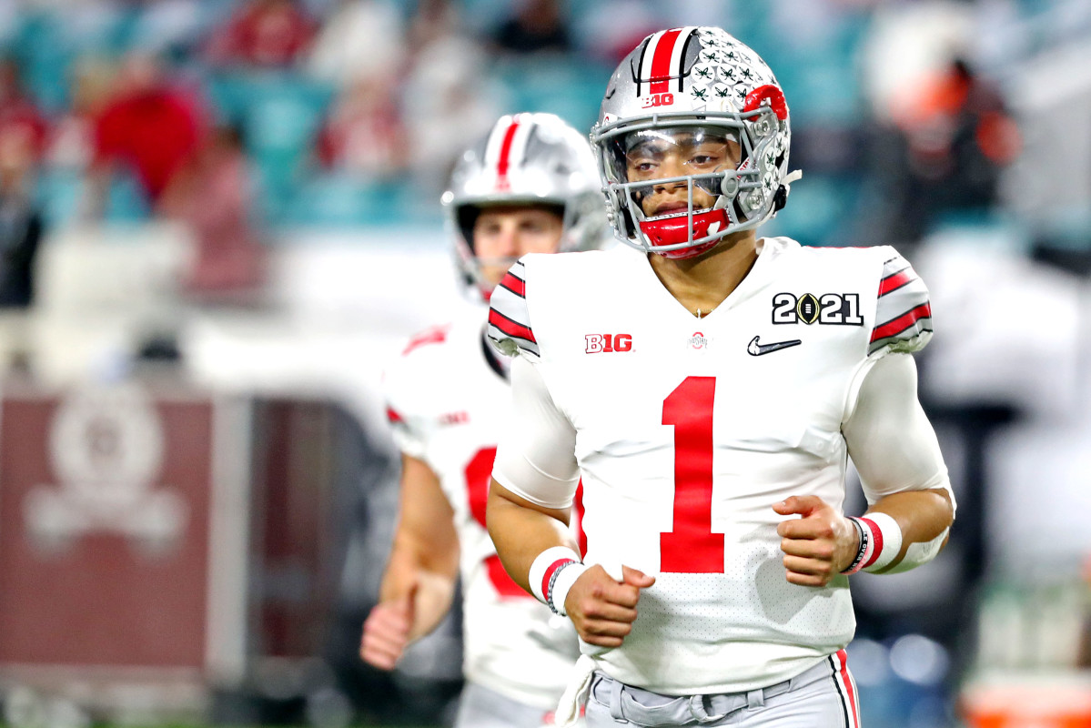 justin fields names 'mount rushmore' of ohio state football