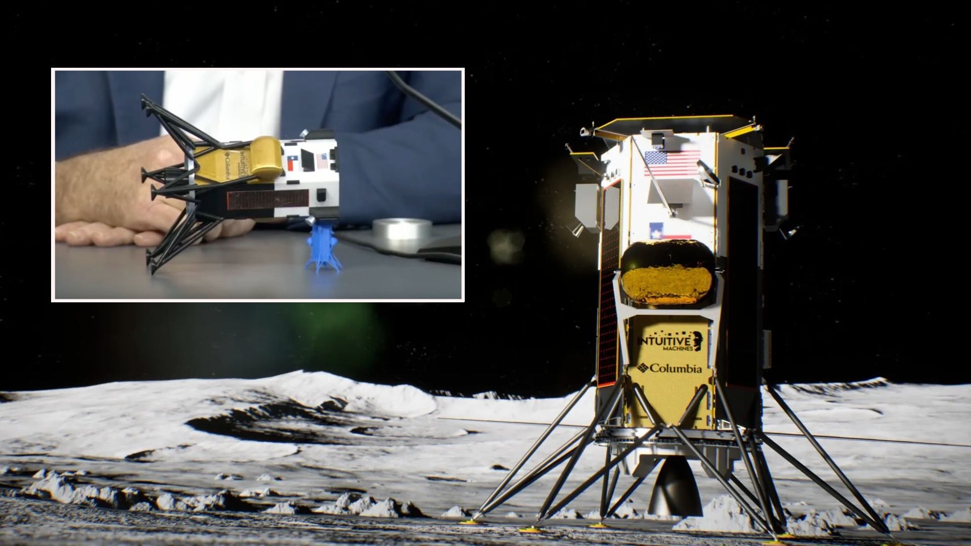 Intuitive Machines' Odysseus Lander Tipped Over On The Moon During ...