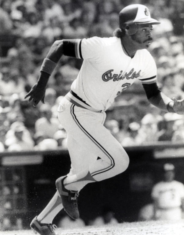 Baltimore Oriloes first baseman Eddie Murray in action during the 1983 season at Memorial Stadium in Baltimore, MD on Jul 1983.
