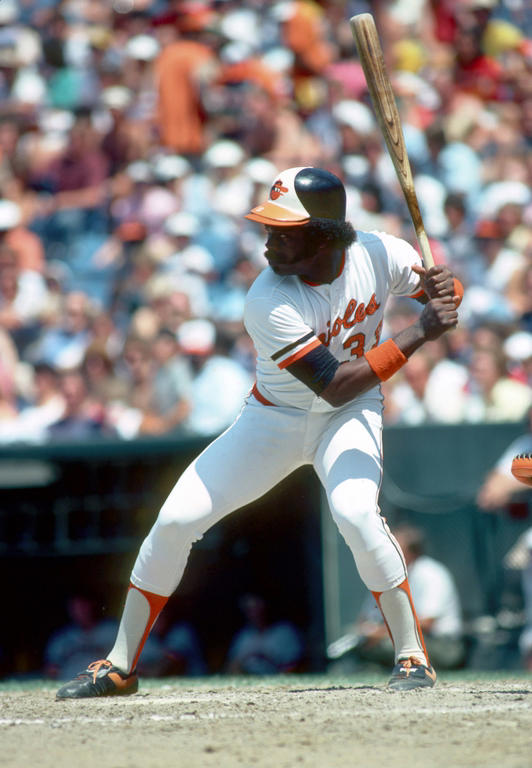 Baltimore Oriloes first baseman EDDIE MURRAY in action during the 1983 season at Memorial Stadium in Baltimore, MD on Jul 1983.