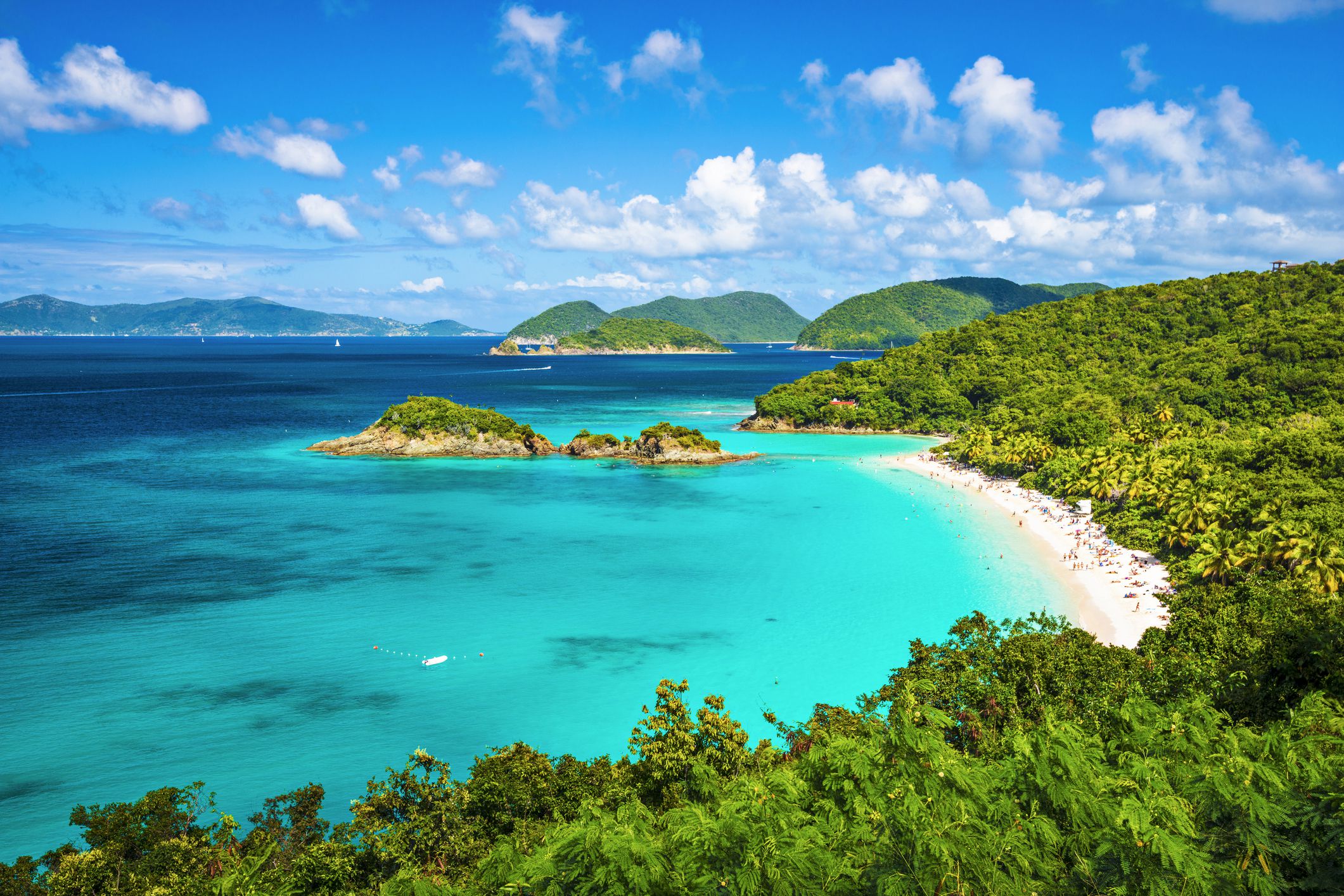 <p>A paradise for beach lovers, <a href="https://www.nps.gov/viis/index.htm">Virgin Islands National Park</a> includes ruins of a sugar plantation, ancient petroglyphs carved by the Taino Indians, and coral reefs teeming with marine life. A full two-thirds of the island of St. John is part of this national park. </p>