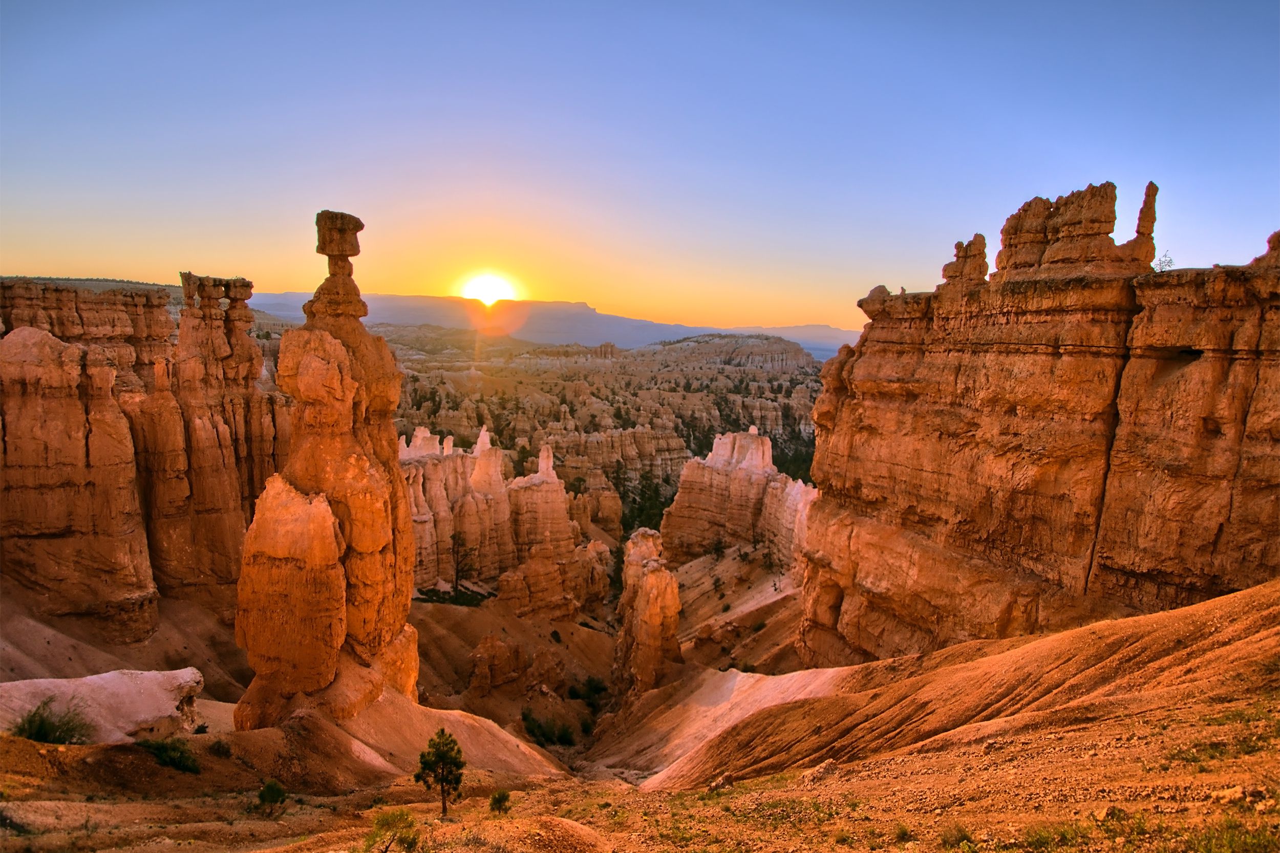 <p><a href="https://www.nps.gov/brca/index.htm">Bryce Canyon National Park</a> is home to the largest concentration of hoodoos (eroded columns of rock) anywhere on the planet. The unique and otherworldly landscape of this memorable park includes a variety of canyons, natural amphitheaters, and bowls carved along the edge of a high plateau. </p>