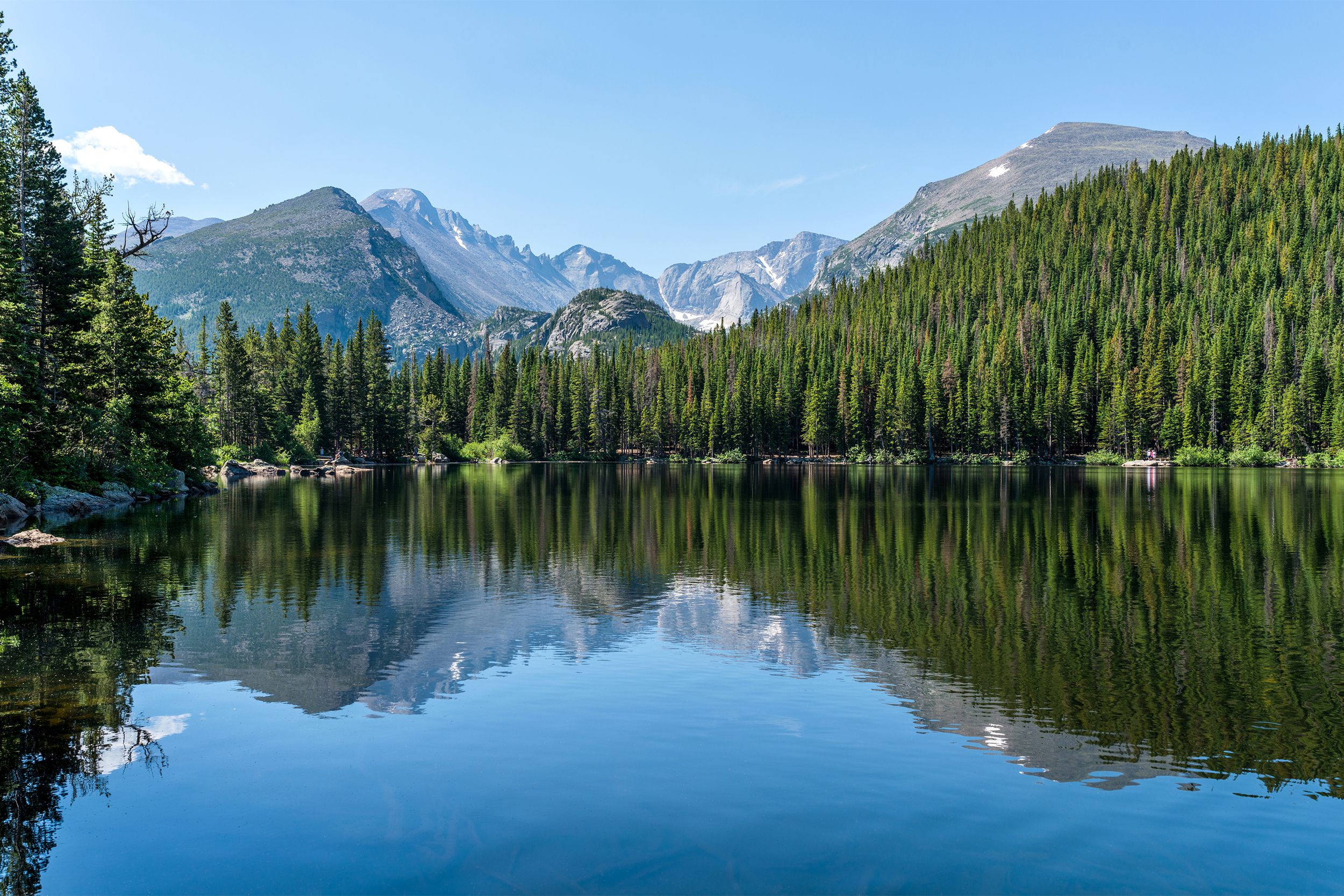 <p>The majestic natural beauty within <a href="https://www.nps.gov/romo/index.htm">Rocky Mountain National Park's</a> 415 square miles includes subalpine and alpine forests, tundra, alpine lakes, forested valleys, and a variety of wildflowers and wildlife. </p>