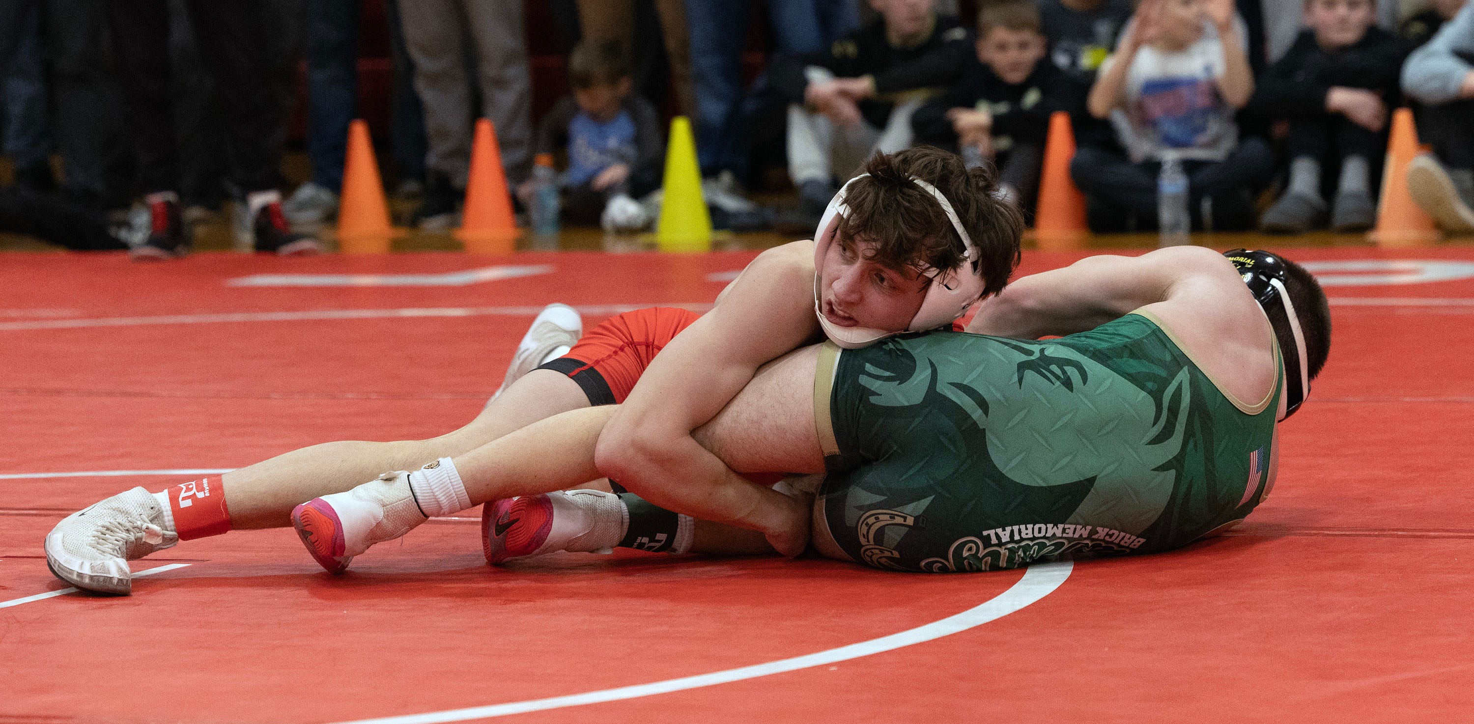 dom volek of ocean township records the biggest upset in the region 6 wrestling tournament