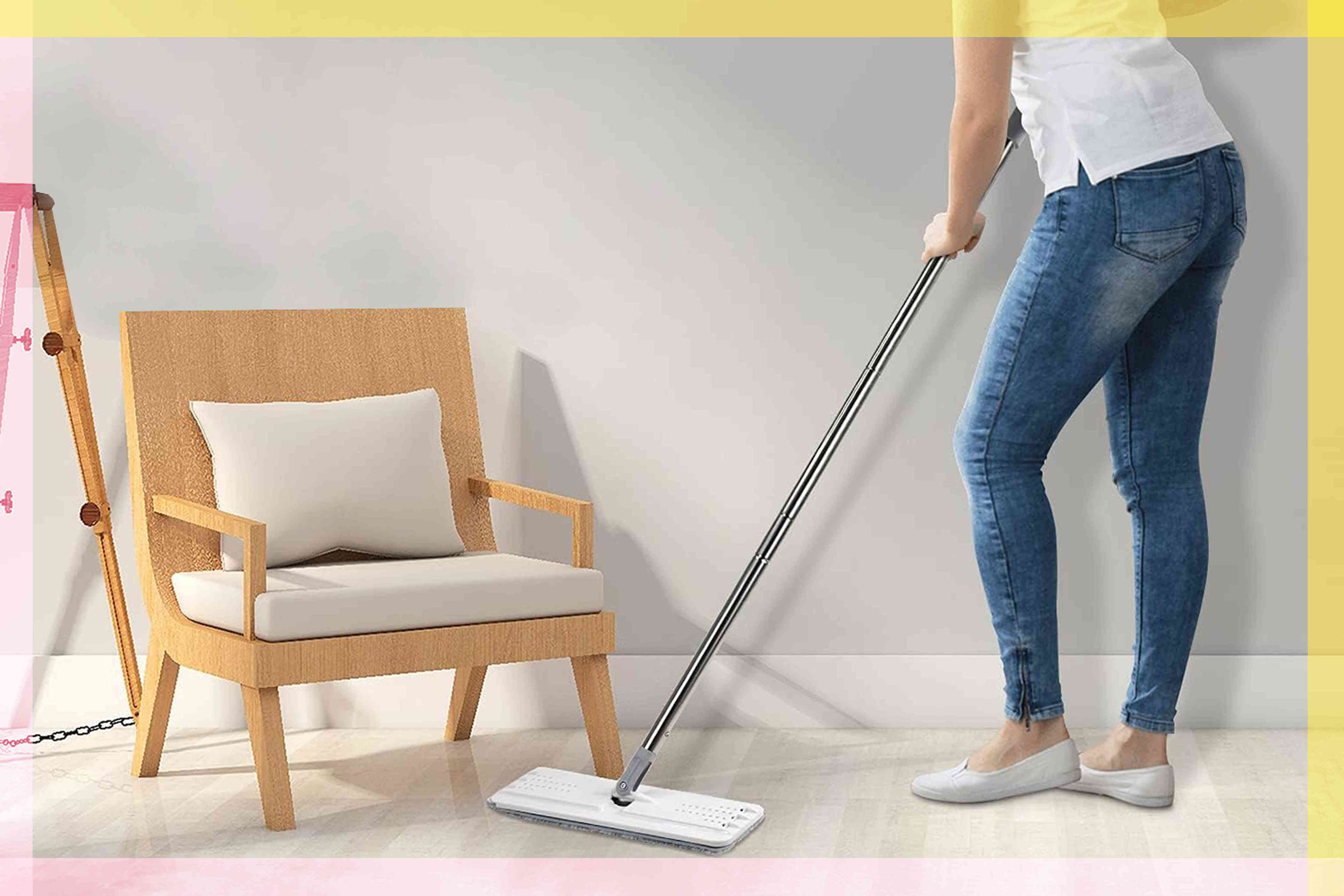 amazon, this clever mop leaves floors looking 'better than they have in years,’ and it's on sale for just $32