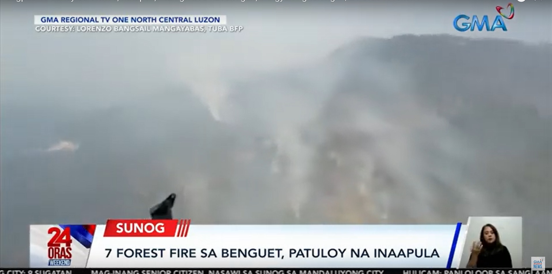 over 1,000 hectares hit by forest fires in benguet