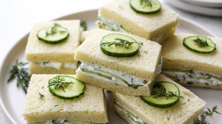 Cooling Cucumber Salad Sandwiches Recipe