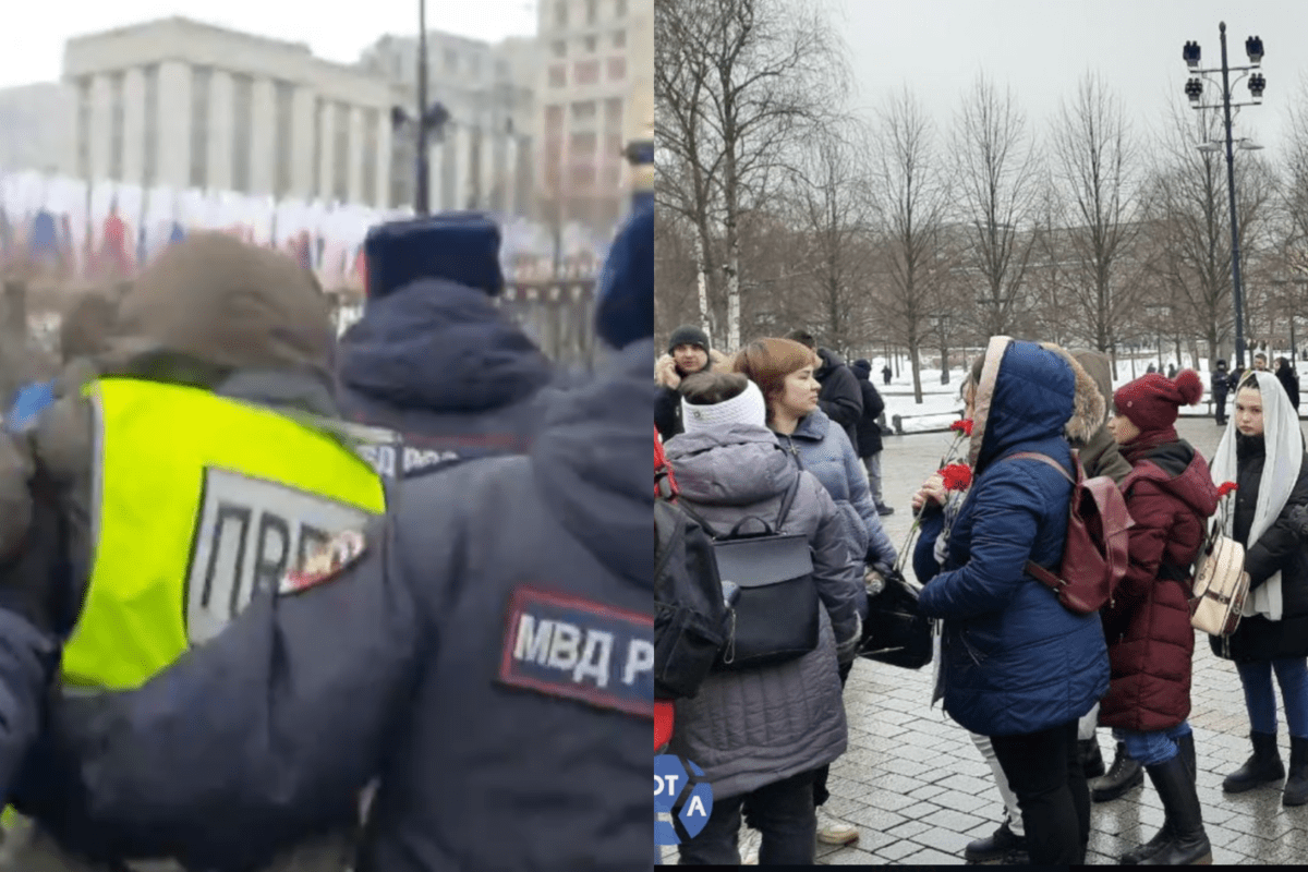 a mosca la protesta delle mogli dei soldati russi: scattano gli arresti, fermati anche due giornalisti
