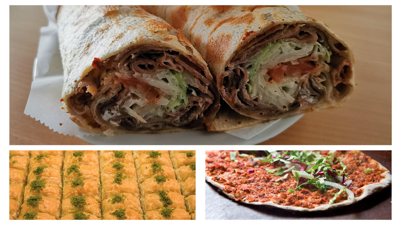<p>There are countless options when it comes to getting a taste of Turkish cuisine. Some of the classics you should try are street foods such as dürüm and lahmacun or baklava for those with a sweet tooth. We also recommend Viyana Kahvesi, Yakamoz, and the Hamdi restaurants.</p>