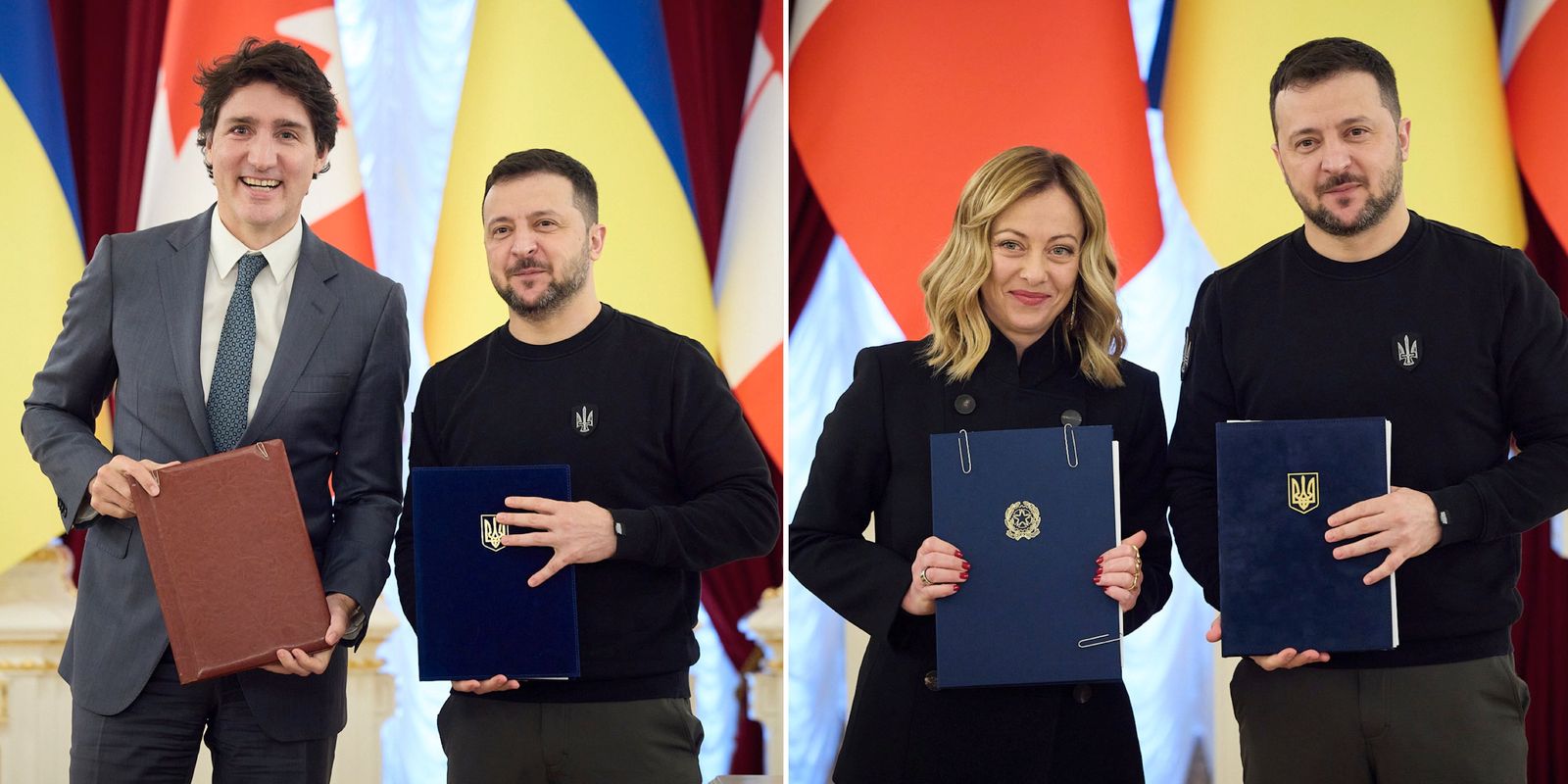kanada och italien skriver nya avtal med ukraina
