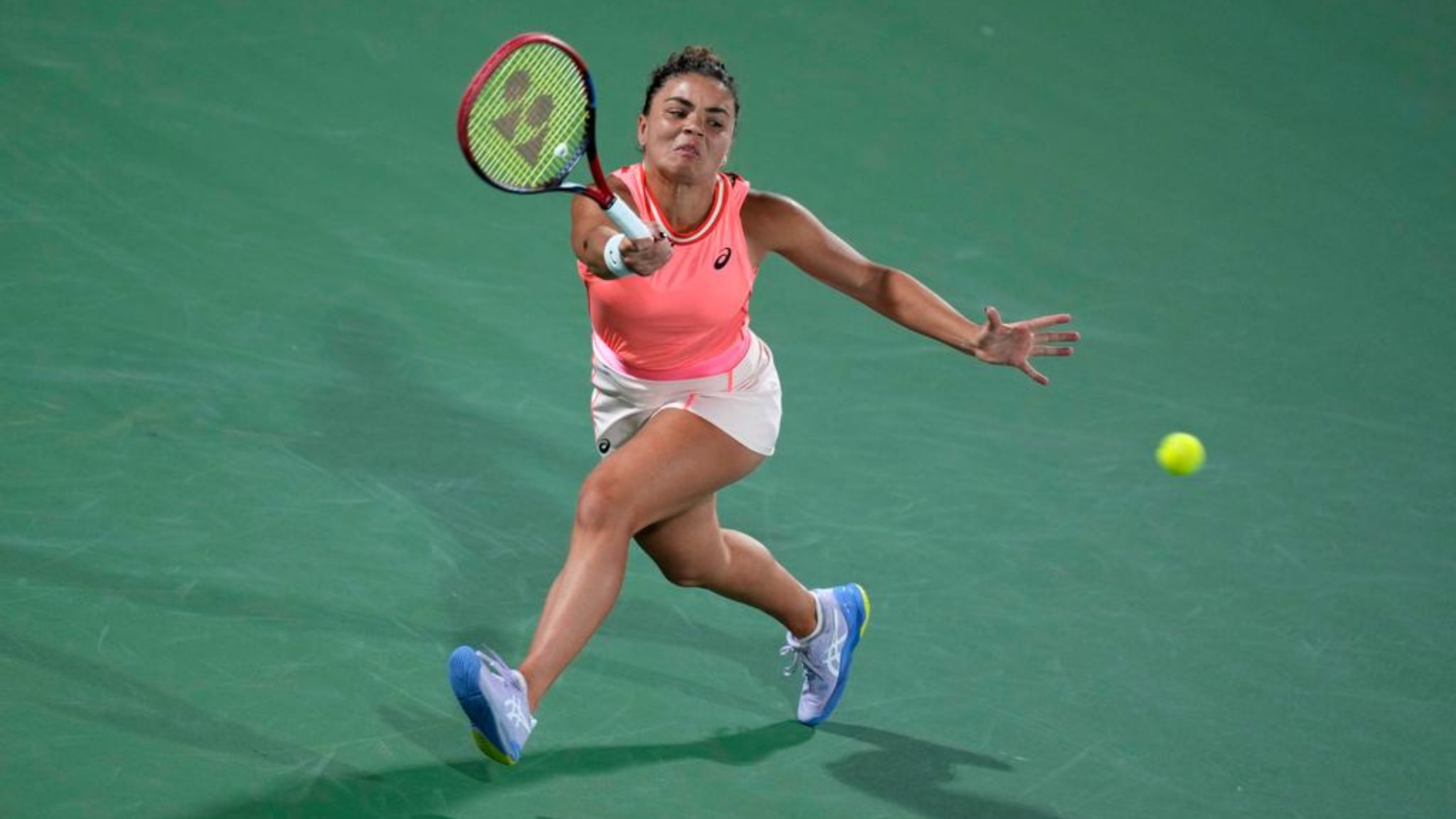 WTA Dubai 2024, Jasmine Paolini Batte Anna Kalinskaya 4-6, 7-5, 7-5