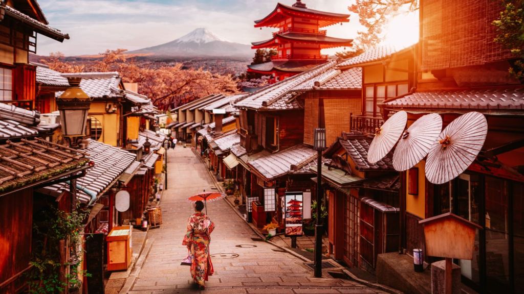 <p>Japan is renowned for its seamless blend of modernity and tradition. Some of its eye candy that keeps attracting tourists include cherry blossoms, serene temples, and beautiful landscapes like Mount Fuji and the island of Hokkaido. Take time to experience Tokyo’s iconic skyline and beauty, the well-preserved history of Kyoto, and the <a href="https://worldwildschooling.com/most-beautiful-european-villages/">fairytale village</a> Shirakawa for its ancient yet breathtaking architecture. </p><p class="has-text-align-center has-medium-font-size">Read also: <a href="https://worldwildschooling.com/visa-free-asian-destinations/">Stunning Visa-Free Countries in Asia</a></p>