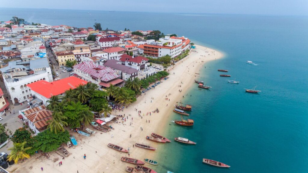 <p><span>Don’t skip the old part of Zanzibar City, Stone Town. Visit historic landmarks, wander through narrow alleyways, and bargain for souvenirs on vibrant markets in history-rich Stone Town, a UNESCO World Heritage Site. </span><a href="https://anjaonadventure.com/best-things-to-do-in-stone-town-zanzibar/"><span>Things to do in Stone Town</span></a><span> include:</span></p><p><b>Old Fort:</b><span>  Also known as Arab Fort, is the oldest building in Stone Town. Omanis built it in the 17th century to protect Zanzibar from potential invaders.</span><b>Anglican Church & Old Slave Market:</b><span>  Pay respect to more than 50.000 souls that were sold on the largest and last closed slave market in East Africa. Visit the Anglican church that was built directly on the site of the former slave market.</span><b>Freddie Mercury House:</b><span> Take a photo in front of the house of the famous Queen’s frontman.</span><b>Stone Town Doors:</b><span>  Learn the difference between Arabic and Indian doors.</span><b>Forodhani Market:</b><span>  At night, visit Forodhani Gardens food market and try local Swahili dishes at affordable prices. Keep reading to find out what those are.</span></p>