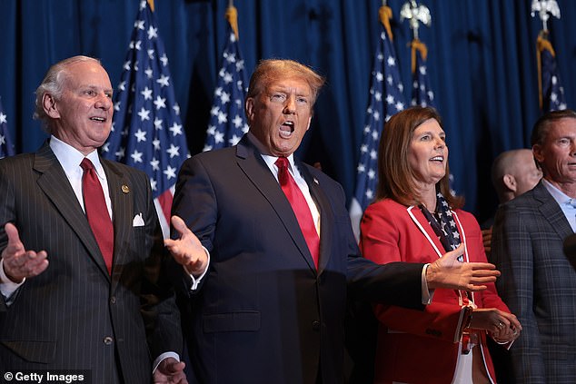 lindsey graham is mercilessly booed at trump's south carolina victory party: ex-president brings senator on stage after introducing him as a 'little further to the left'