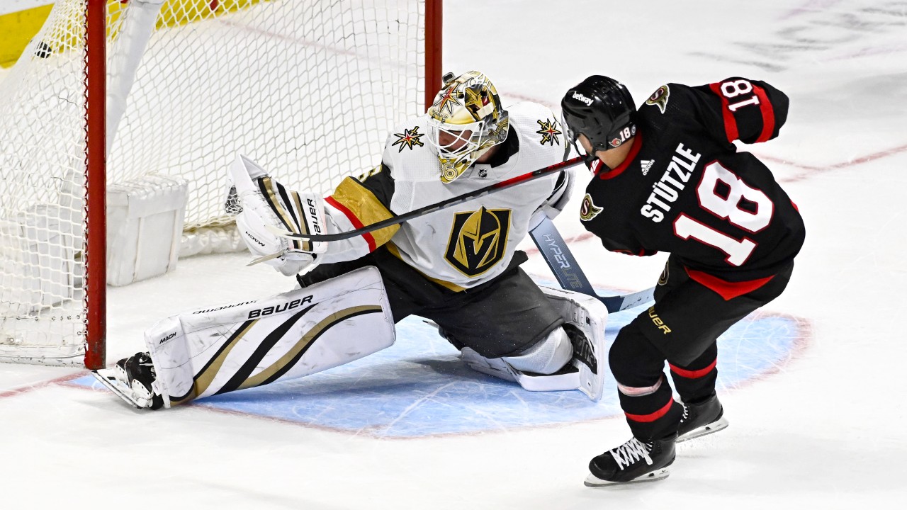 Stutzle Scores Shootout Winner To Lift Senators Over Golden Knights