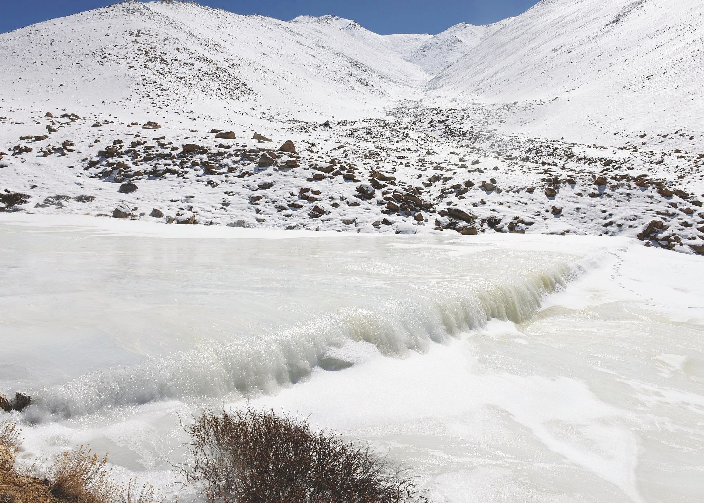 ladakh is future-proofing against climate change with ice stupas—less snow, melting glaciers
