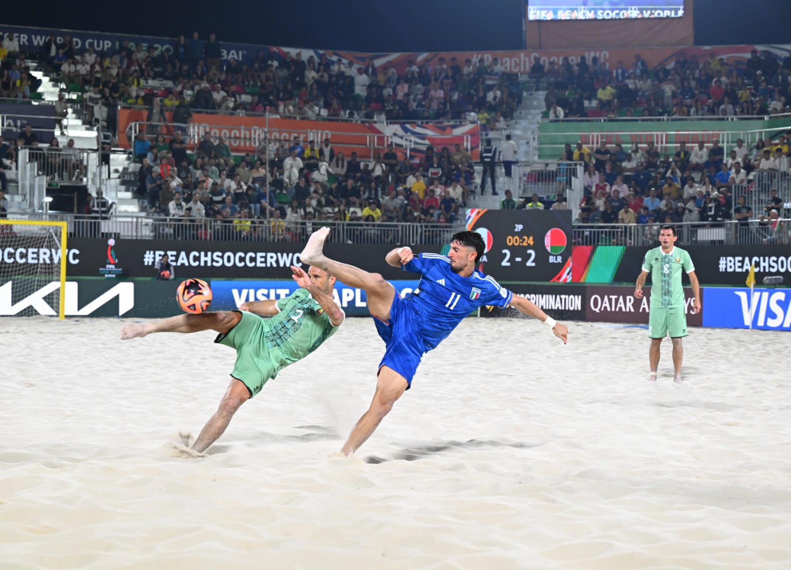 italy to contest a third fifa beach soccer world cup final after defeating belarus