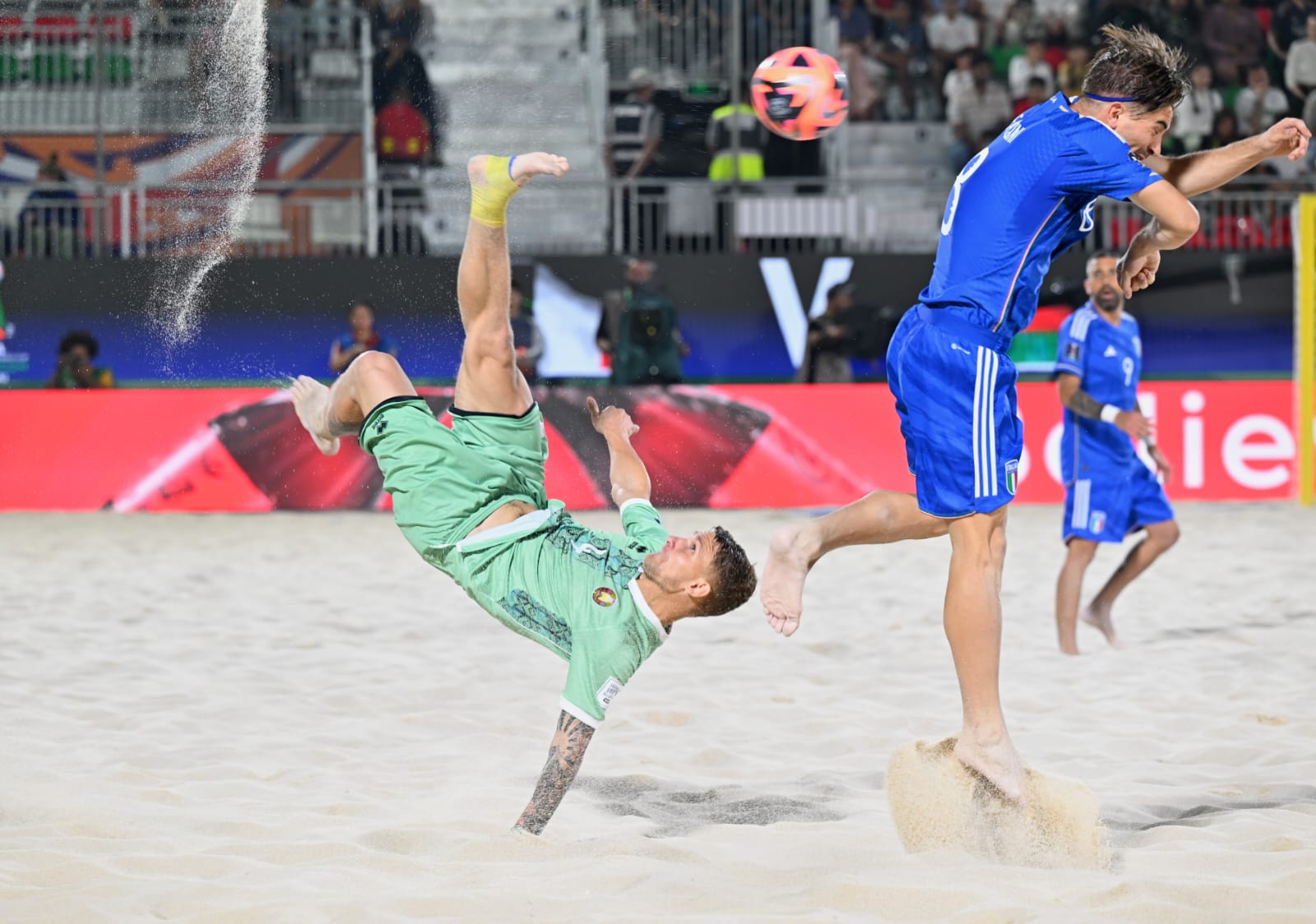 italy to contest a third fifa beach soccer world cup final after defeating belarus