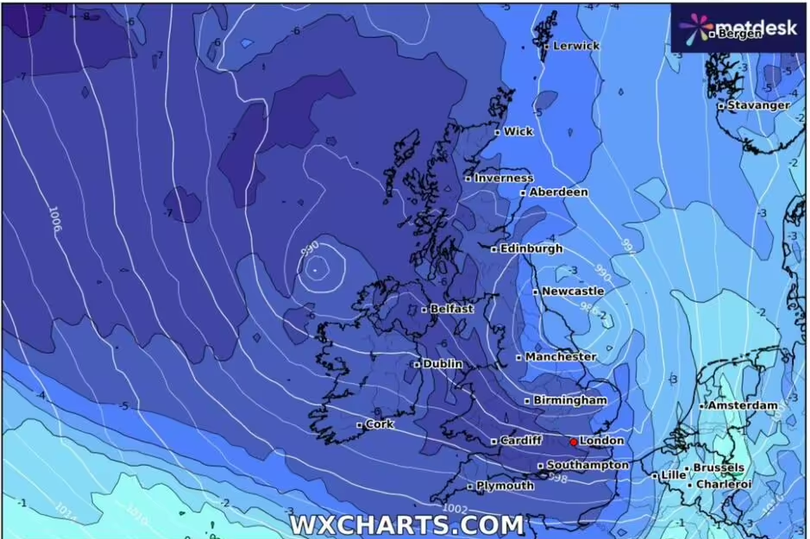 Weather Maps Reveal When Polar Freeze Will Bring -3C Chill To UK