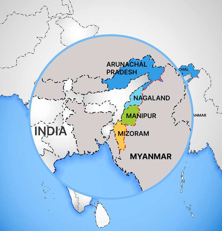 India's Myanmar Border Plan Worries Village Of 'headhunters'