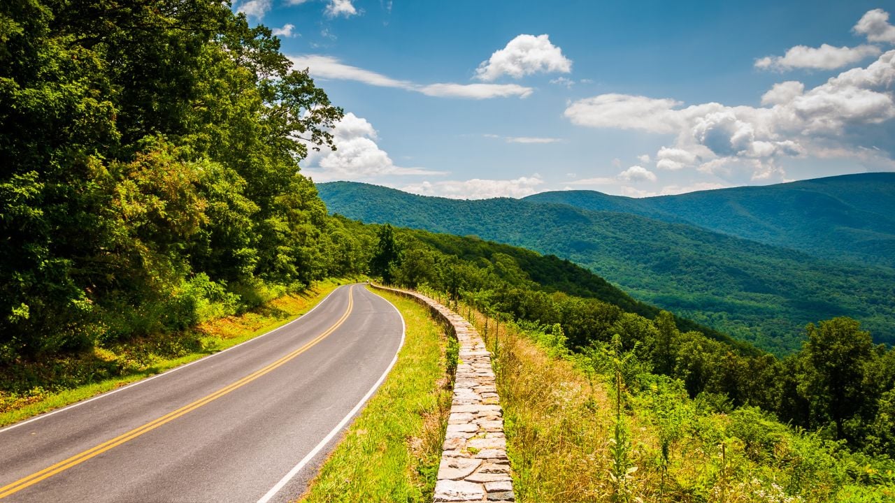 <p>While the Appalachian Trail runs for thousands of miles, you can break it down into several short drives, including Skyline Drive. This classic American road trip will have your child riding through the tops of the Appalachian mountains, experiencing “purple mountain majesties” in real life. </p>