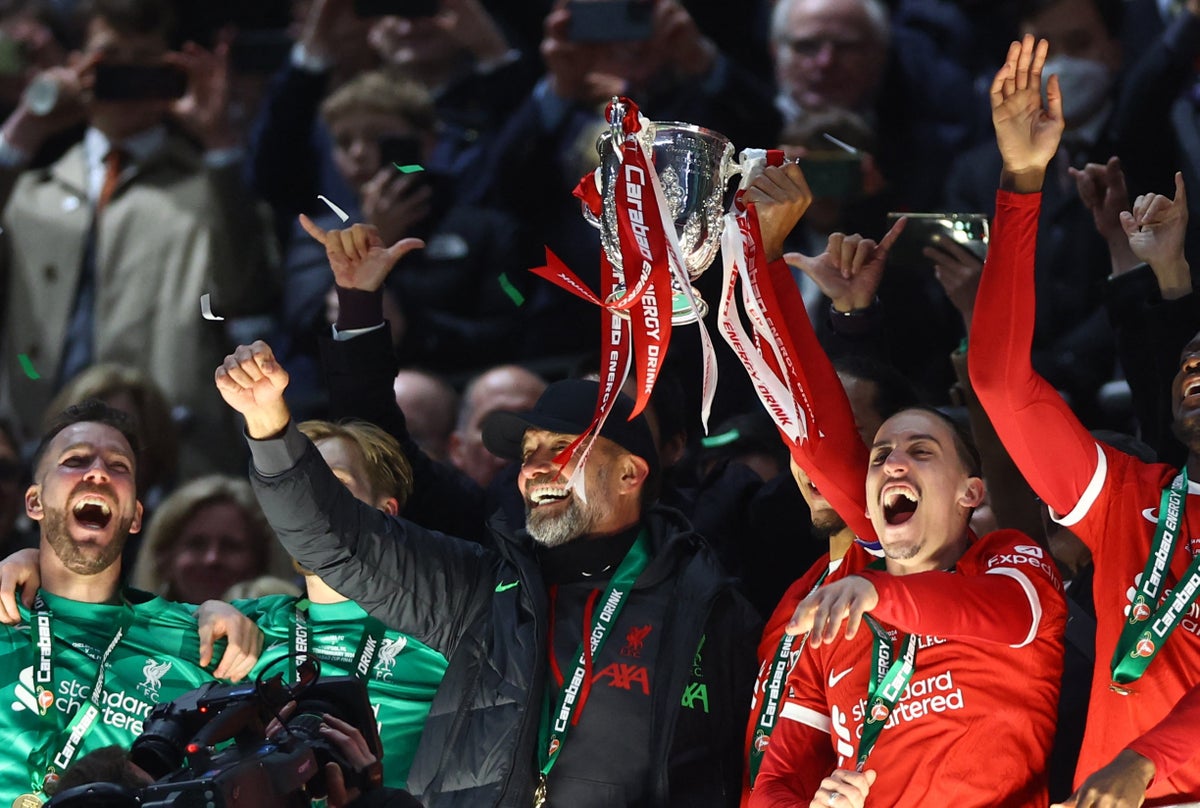 Watch: Moment Klopp And Van Dijk Lift Carabao Cup Trophy After ...