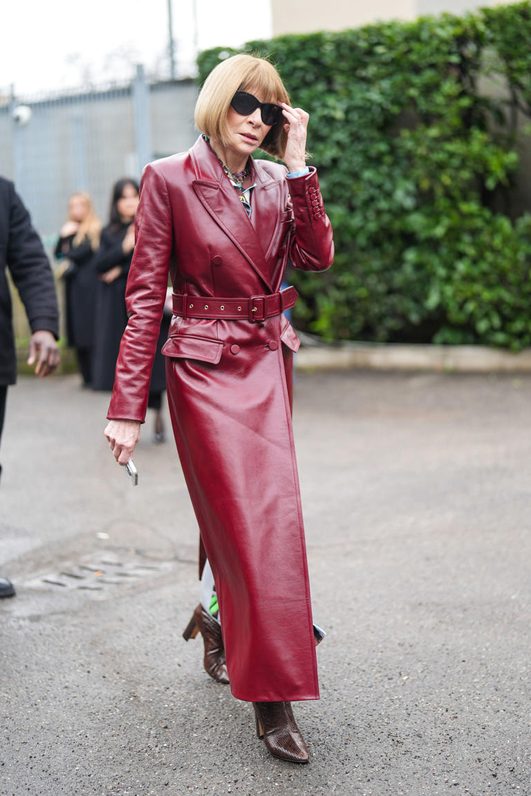 Wintour at Milan Fashion Week (Image credit: Getty Images)