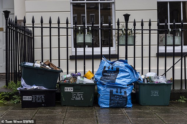the great bin postcode lottery: interactive map shows huge disparity between number of wheelie bins, bags and boxes needed and how much gets recycled across britain... so how does your council compare?
