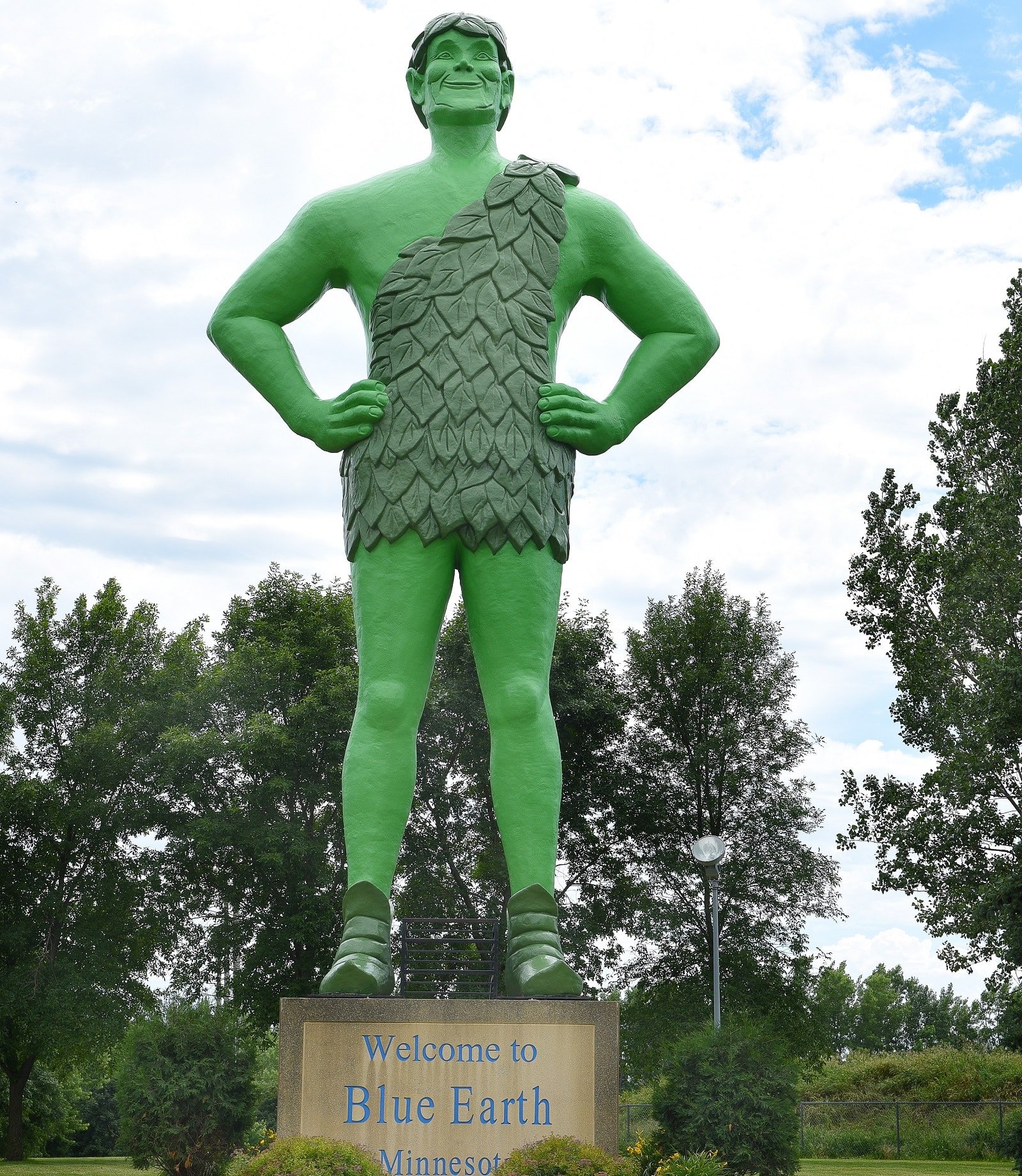 <p><span>The Jolly Green Giant statue in Blue Earth, Minnesota, is a towering homage to the Green Giant vegetable company. This 55-foot-tall statue of the iconic green mascot is a popular photo stop for travelers. The statue, with its friendly smile and welcoming pose, embodies the spirit of fun that characterizes many American roadside attractions. Nearby, the Green Giant Museum allows you to explore the history of the company and its famous figures.</span></p> <p><b>Insider’s Tip: </b><span>Visit the nearby Green Giant Museum to learn about the history of this iconic figure.</span></p> <p><b>When To Travel: </b><span>Accessible year-round, but summer is the best time for a visit.</span></p> <p><b>How To Get There: </b><span>Located just off I-90, at the intersection with Highway 169.</span></p>