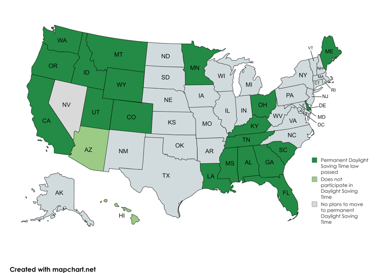 Daylight saving time begins in Nevada on March 10. Here's what you need