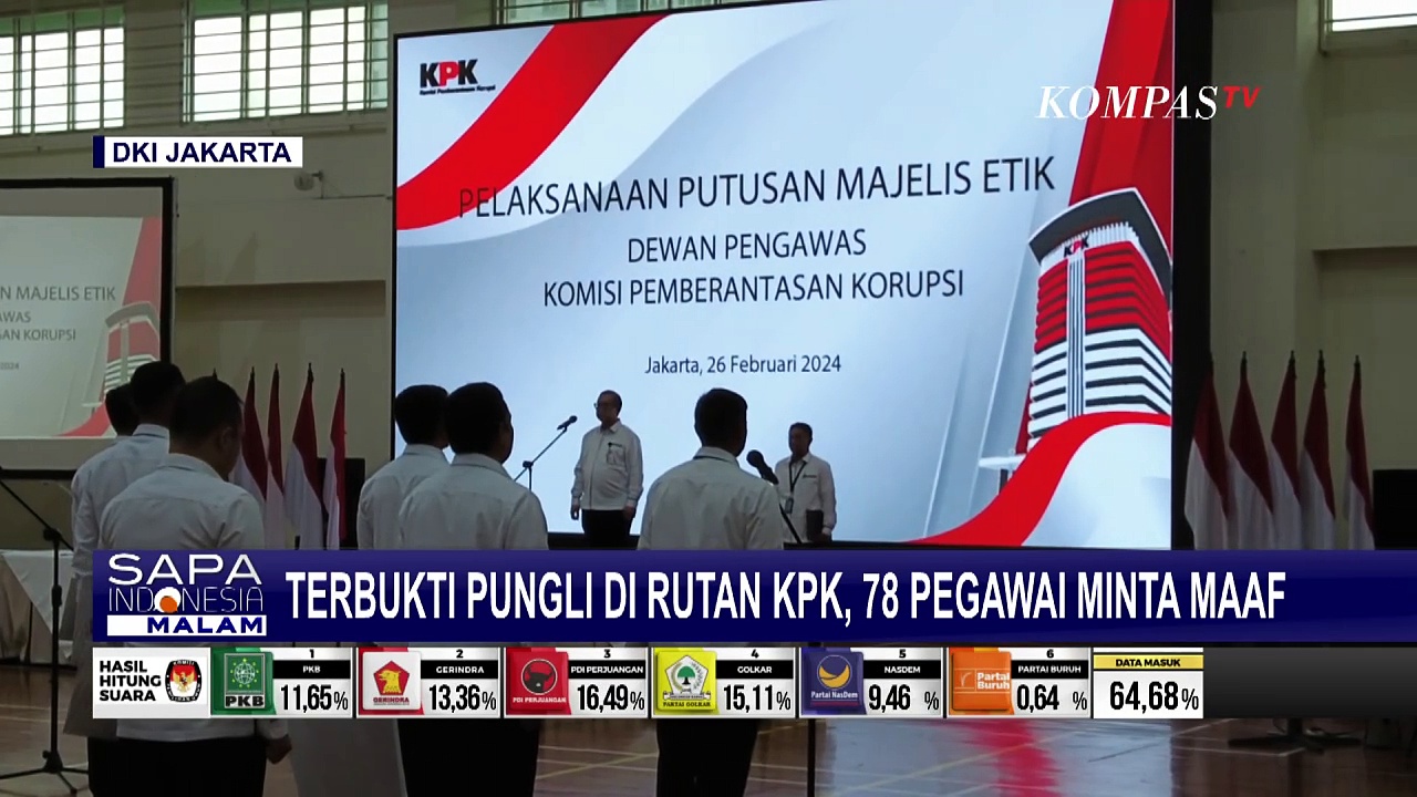 Buntut Pungli Di Rutan KPK, 78 Pegawai Jalani Sanksi Permintaan Maaf ...