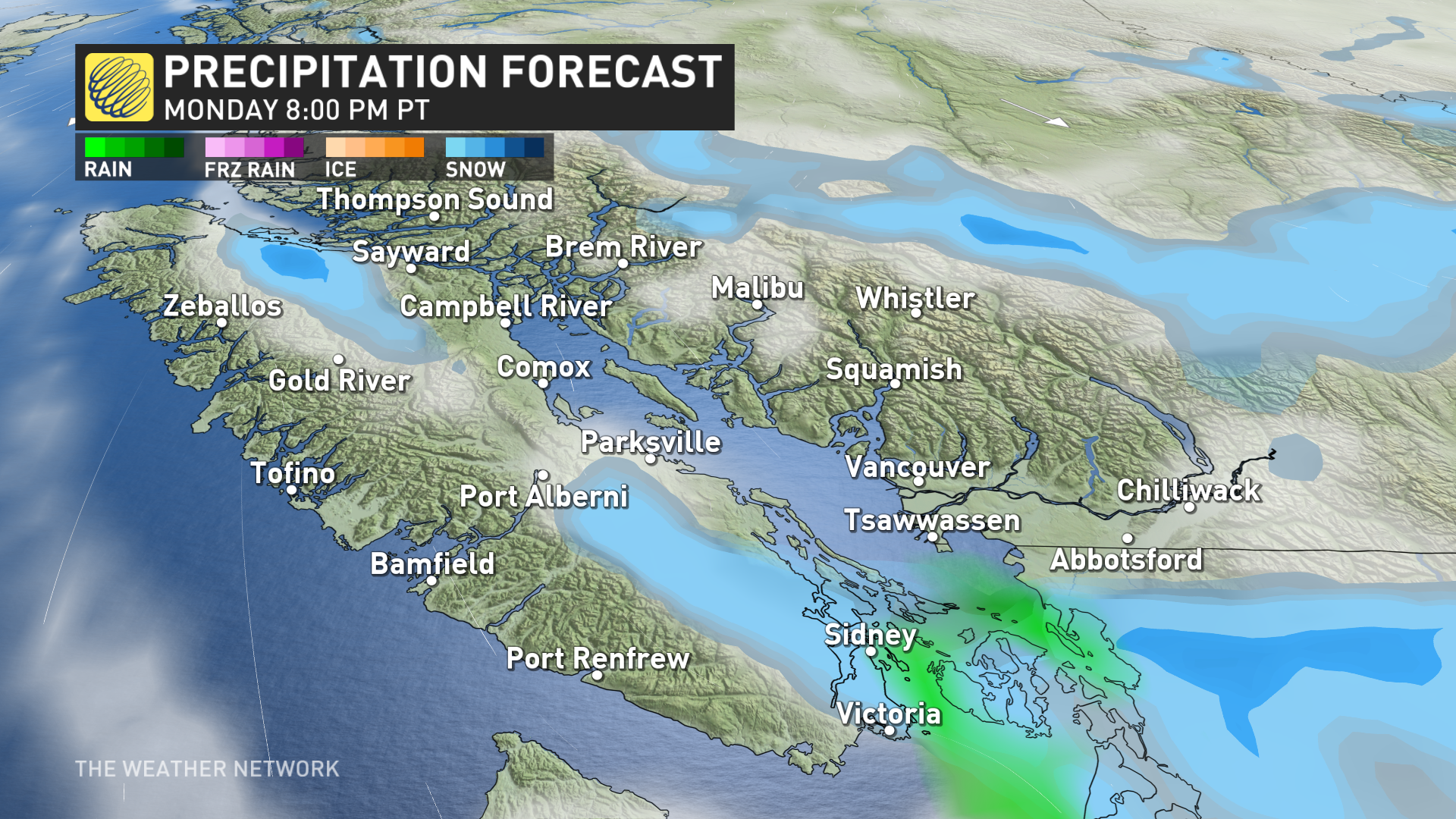 arctic air ushers in low-elevation snow risk to b.c.