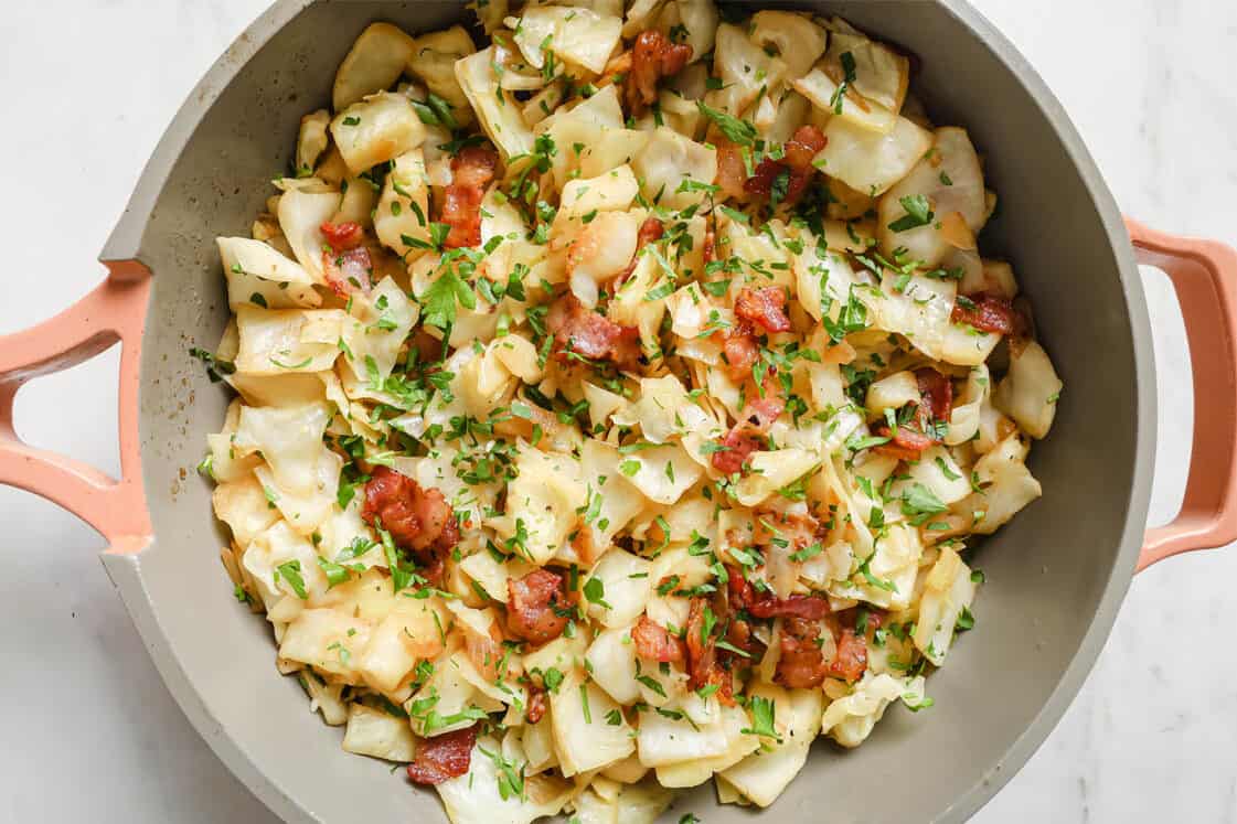 <p>Quick and easy, this fried cabbage with bacon mixes rich flavors with tender cabbage, all ready in 25 minutes. It’s the perfect pick when you want something delicious and savory without a lot of effort.<br><strong>Get the Recipe: </strong><a href="https://realbalanced.com/recipe/sauteed-cabbage-and-bacon/?utm_source=msn&utm_medium=page&utm_campaign=msn">Fried Cabbage with Bacon</a></p>