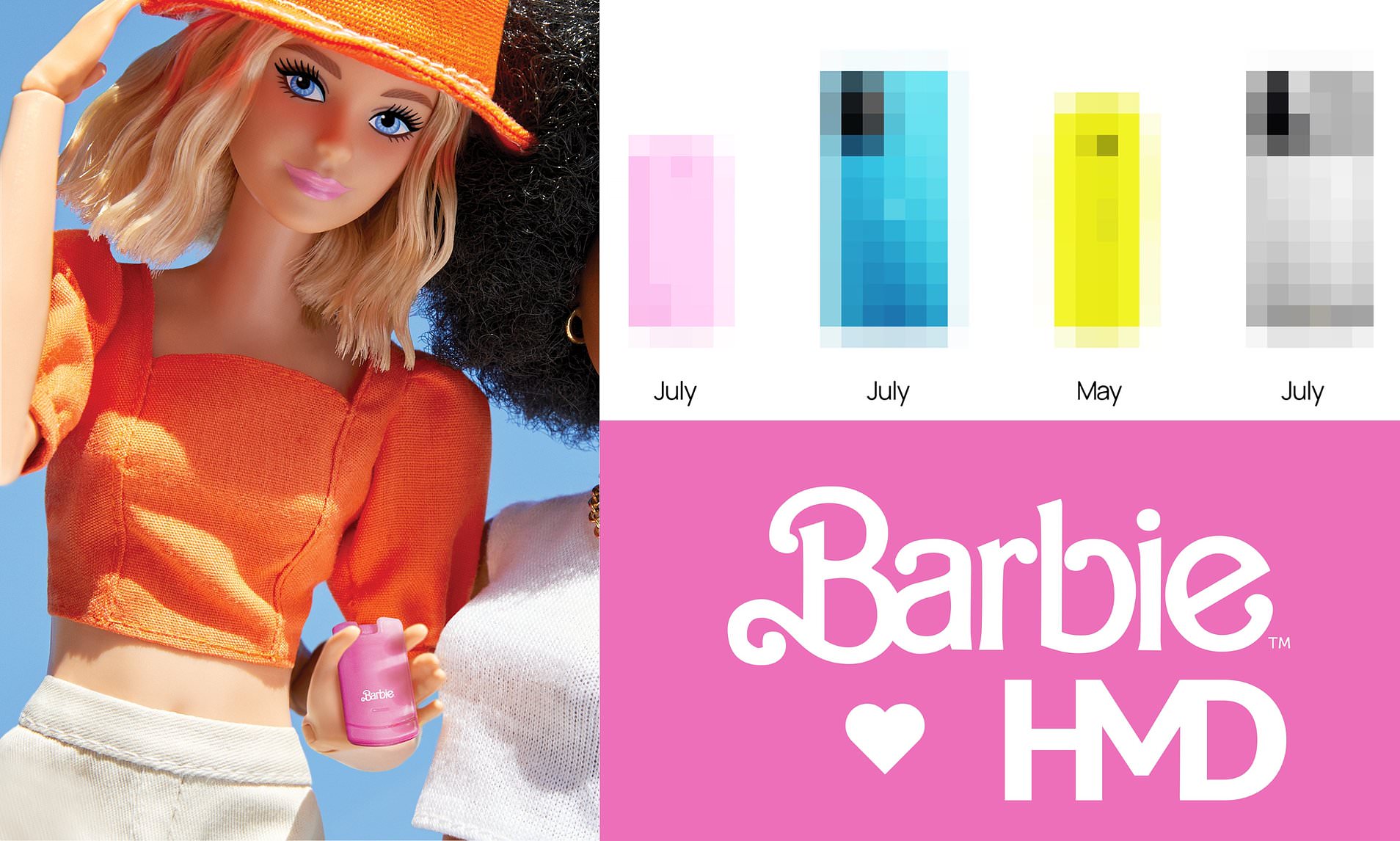 Barbie's Iconic Flip Phone Becomes A Reality! HMD Unveils A Bright Pink ...