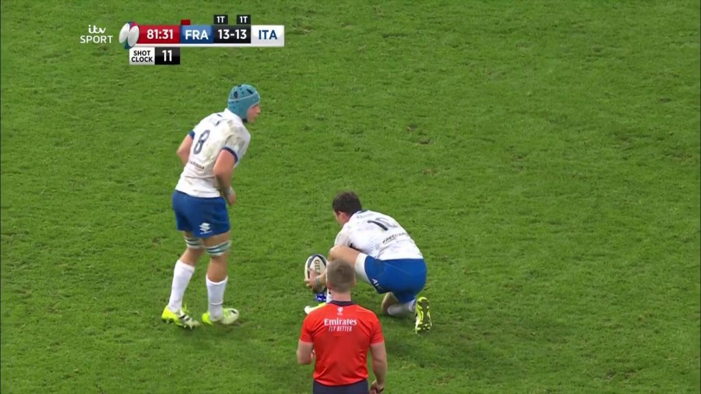 law discussion: should paolo garbisi have been allowed to retake the final kick?