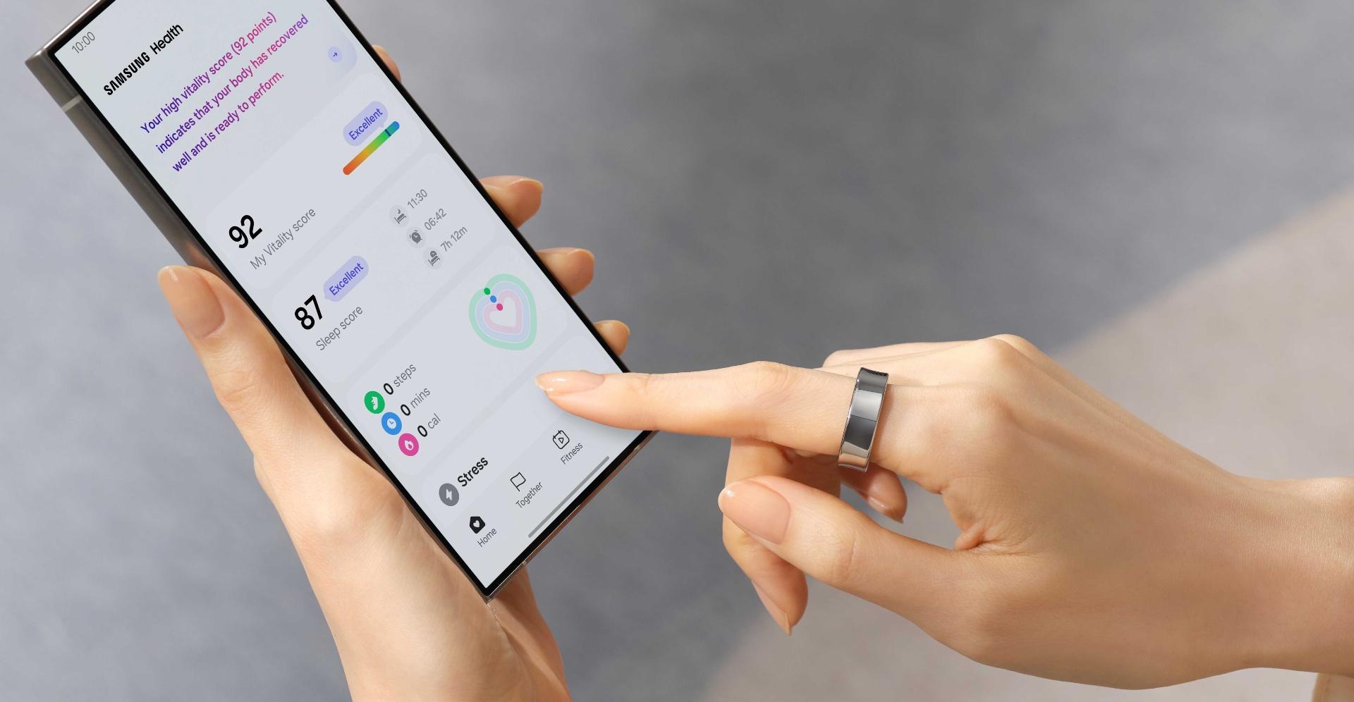 android, samsung ziet slimme ring echt zitten, zit tjokvol kleine sensoren en ambitie