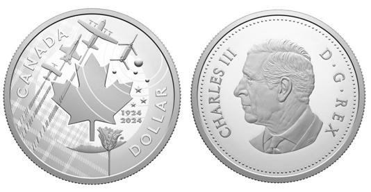 Fine Silver Proof Dollar \u2013 100th Anniversary of the Royal Canadian Air Force