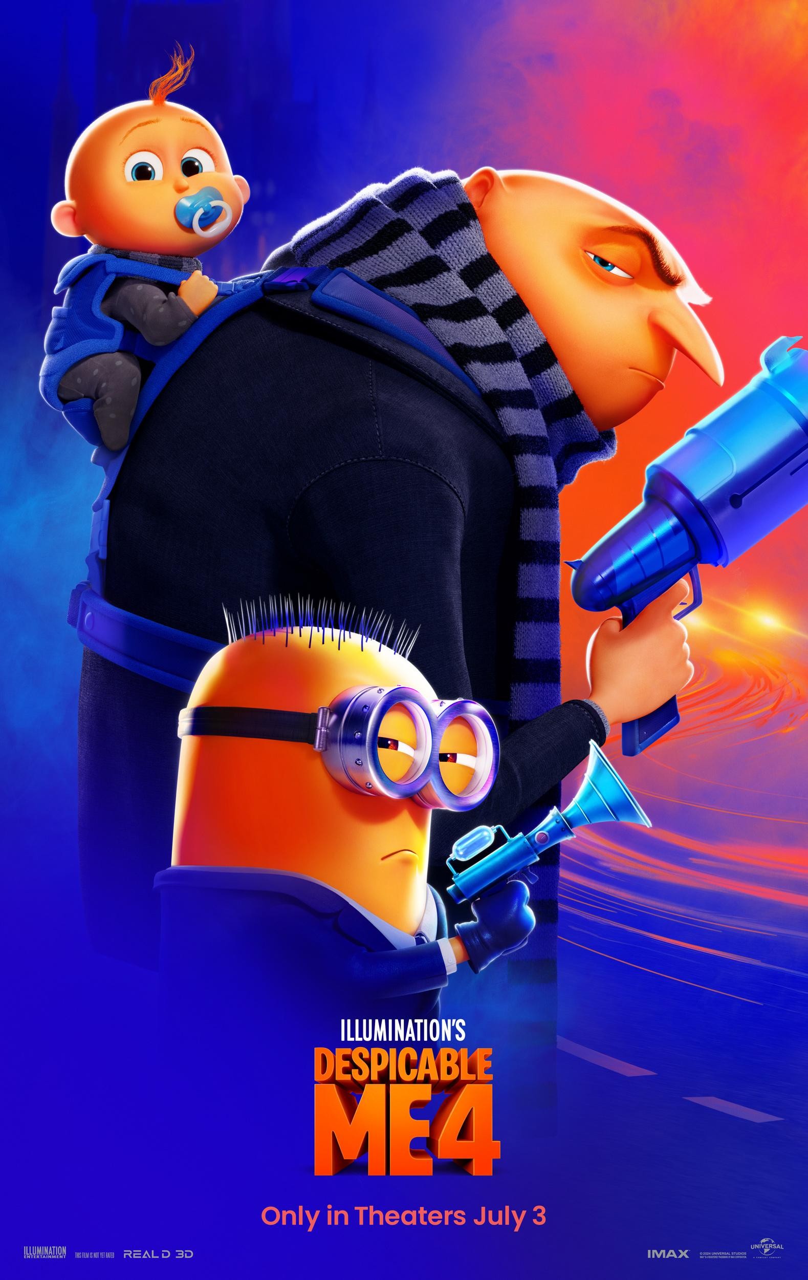 This is one animated sequel I cannot wait to watch in theaters — even if we can't partake in the <strong>Gentleminion TikTok trend</strong> anymore. Gru and his family are up against a new villain, voiced by Will Ferrell (who played a not-quite-cutthroat villain in <strong><em>Barbie</em></strong>). The whole gang is back together, including a new baby Gru Jr.! Watch the <em>Despicable Me 4</em> trailer <strong>here</strong>. <em>Despicable Me 4 hits theaters July 3 and stars Steve Carell, Pierre Coffin, Steve Coogan, Miranda Cosgrove, Joey King, Will Ferrell, Sofia Vergara, and Kristen Wiig.</em>