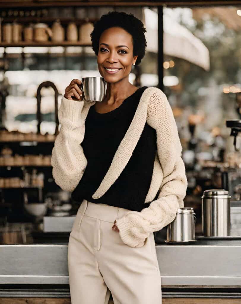 <p>Chunky knit sweaters aren’t just for winter – they’re a cozy companion for chilly evenings and stylish layering all year round! Swaddle yourself in the warmth of a chunky knit, the soft yarns embracing you like a comforting hug. </p><p>The oversized silhouette adds a dash of casual chic to any ensemble, whether paired with jeans for a regular weekend look or layered over a dress for added texture and warmth. </p>