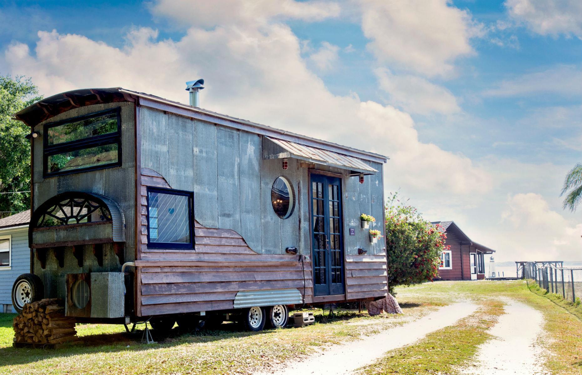 <p>Downsizing doesn't have to mean scrimping on style or creature comforts, as Rebekah and Robert Sofia prove with their stunning DIY tiny home. The 221-square-foot 'wagon on wheels,' named the <a href="https://www.loveproperty.com/gallerylist/72060/how-a-couple-built-their-tiny-house-on-wheels-for-15k">Gypsy Mermaid</a>, was made for just $15,000 and is utterly charming – not to mention full to bursting with gorgeous interior design details.</p>