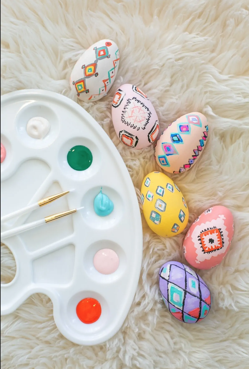 <p>Pastels and patterns, oh my! Pay tribute to Moroccan rugs and style with this DIY egg painting project. </p><p><strong>Get the tutorial at <a href="https://lovelyindeed.com/moroccan-rug-inspired-easter-eggs/">Lovely Indeed</a>. </strong></p>