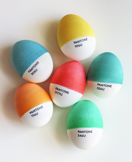 <p>For this vibrant, stylish look, partially dye or paint hardboiled eggs in Pantone colors and then add the corresponding number using ink jet tattoo paper. </p><p><strong>Get the tutorial at <a href="https://go.redirectingat.com?id=74968X1553576&url=https%3A%2F%2Fhowaboutorange.blogspot.com%2F2012%2F04%2Fdiy-pantone-easter-eggs.html&sref=https%3A%2F%2Fwww.thepioneerwoman.com%2Fholidays-celebrations%2Fg38844513%2Fegg-painting-techniques%2F">How About Orange</a>. </strong></p>