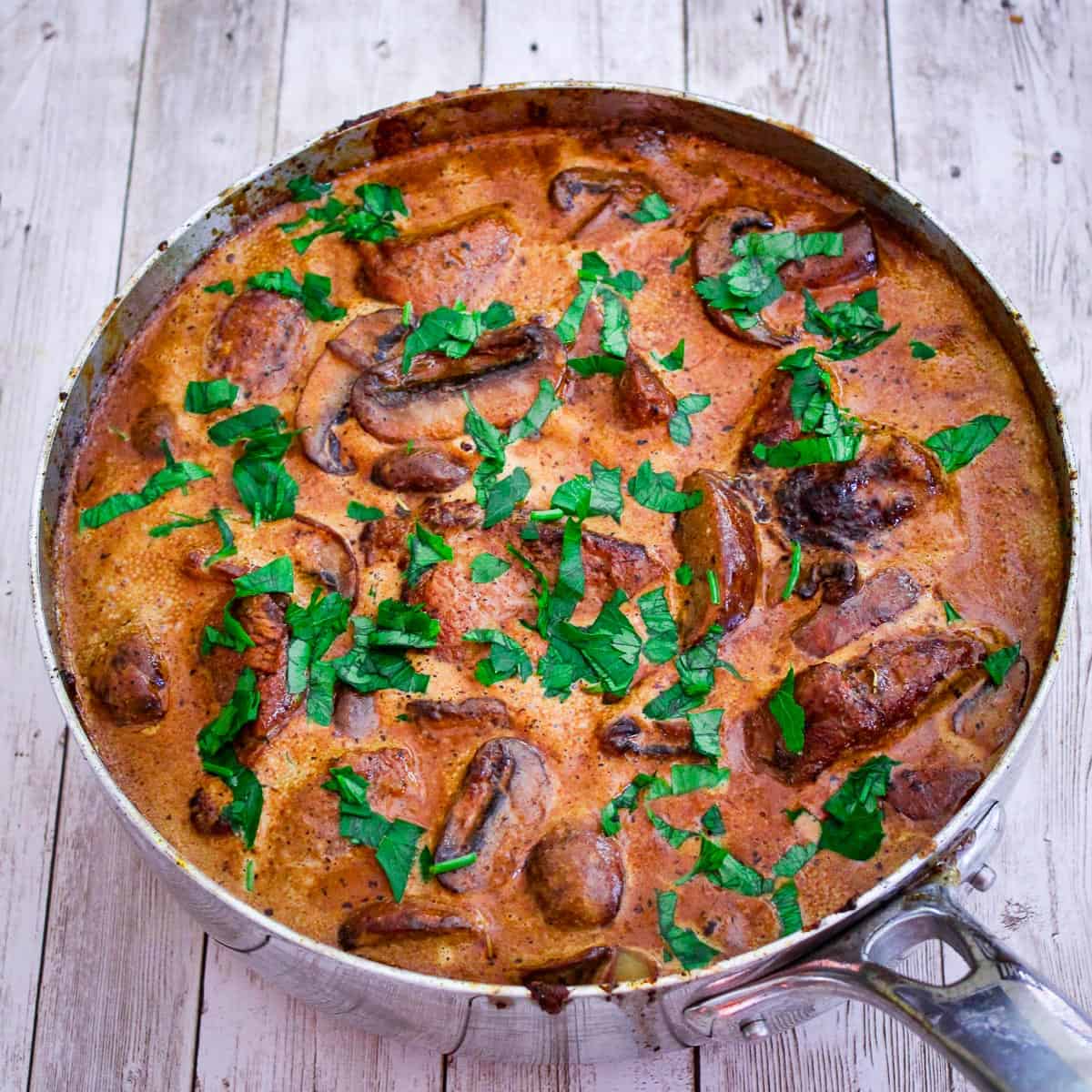 Creamy Pork And Mushrooms