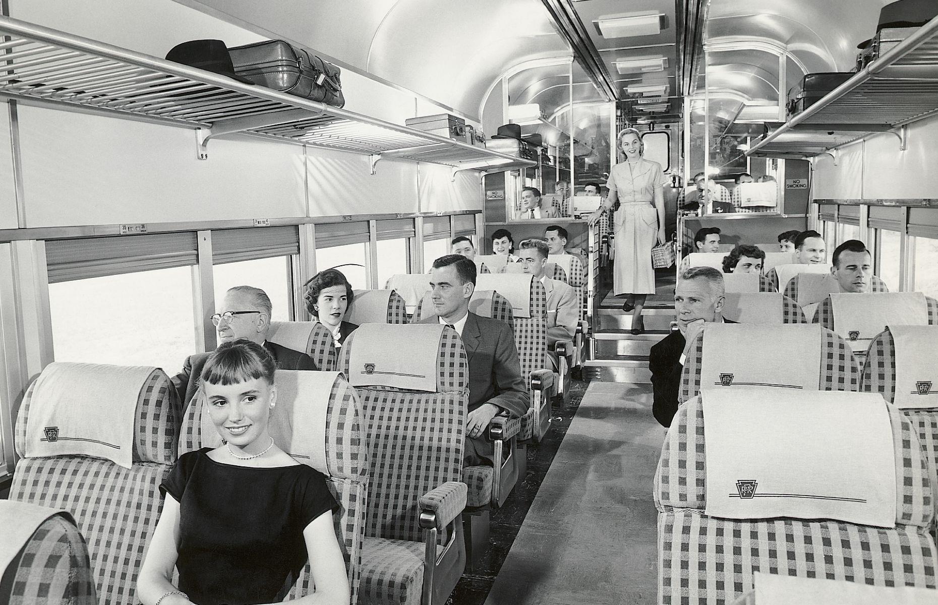 <p>In the battle to keep commuters out of cars, railroad bosses tried to redefine the passenger experience with more comfortable carriages. The Pennsylvania Railroad spent millions on new lightweight carriages (pictured here in 1956) with lowered floors that enabled them to take corners more quickly. The only problem was that passengers hated them – the split-level stairs tripped people up and bottlenecks formed at the doors.</p>