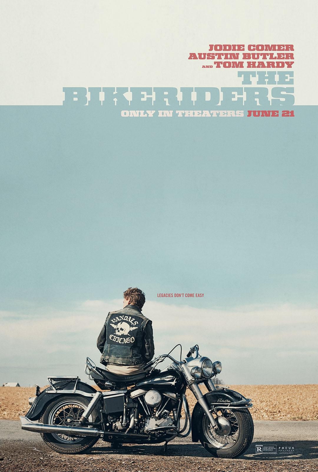 Your favorite actors like Austin Butler, Mike Faist, and Jodie Comer are back in this edgy summer movie, which follows a Chicago motorcycle club for over a decade. While the story is fictional, it was inspired by the real 1967 photobook by Danny Lyon! Watch <em>The Bikeriders</em> trailer <strong>here</strong>. <em>The Bikeriders hits theaters June 21, 2024 and stars Austin Butler, Jodie Comer, Mike Faist, Tom Hardy, Boyd Holbrook, Norman Reedus, and Michael Shannon.</em>