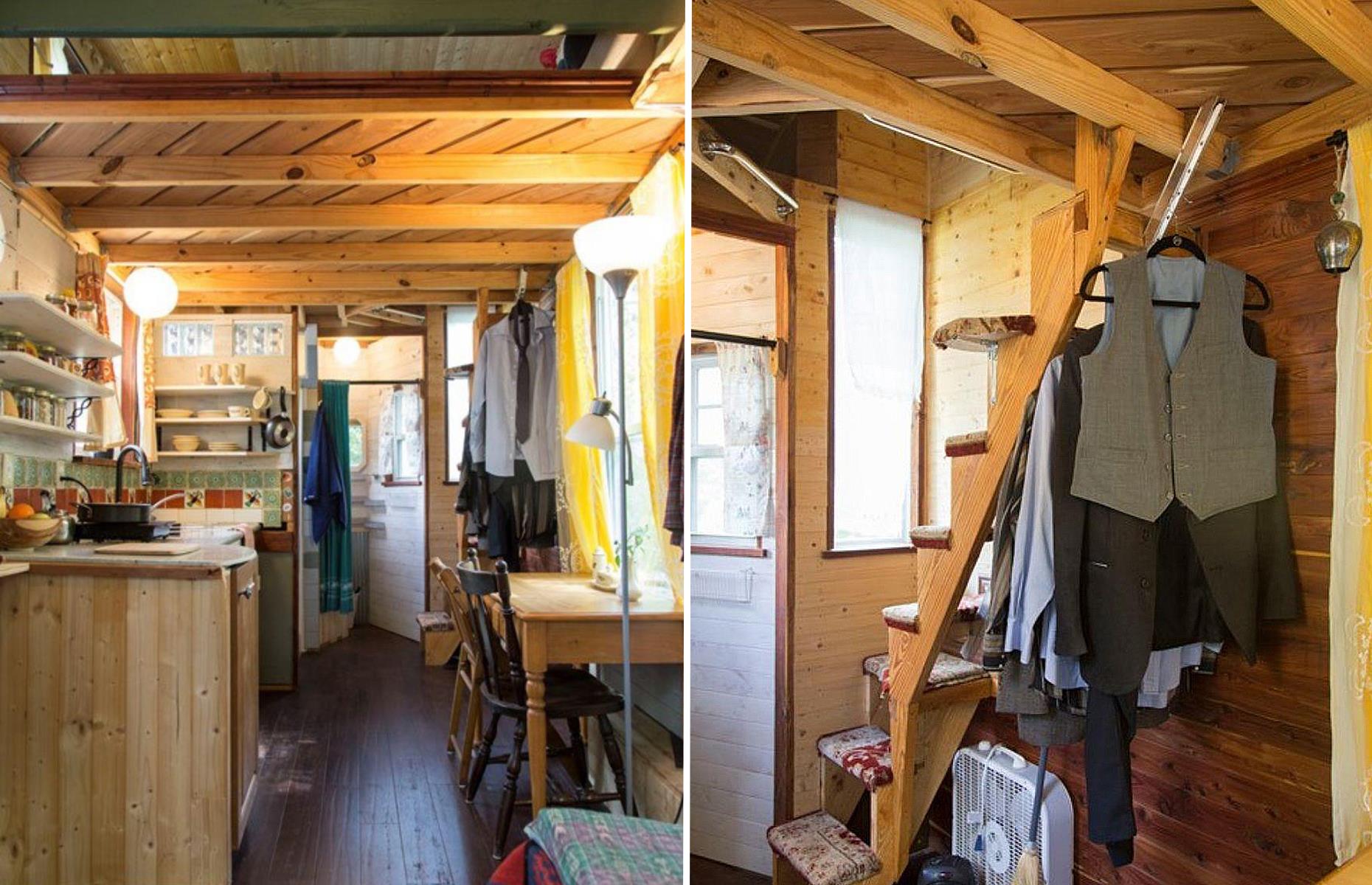 <p>The frame of the home was created from southern yellow pine and is naturally insulated with sheep's wool. Even the furniture in this tiny home has a vintage vibe, adding to its laid-back, rustic appearance.</p>  <p><strong>Liked this? Click on the Follow button above for more great stories from loveEXPLORING</strong></p>