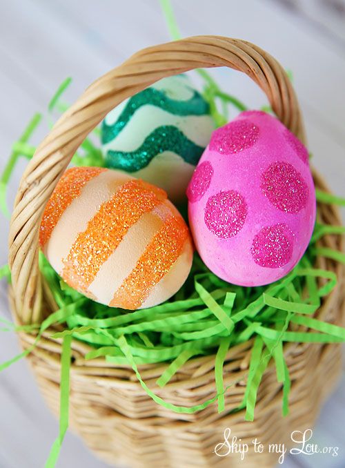 <p>Bring a little glamour to your Easter celebrations with these glittery painted eggs. Try using different patterns like polka dots and wavy stripes for added interest. </p><p><strong>See more at <a href="https://www.skiptomylou.org/glitter-easter-eggs/">Skip to My Lou</a>. </strong></p><p><strong><a class="body-btn-link" href="https://go.redirectingat.com?id=74968X1553576&url=https%3A%2F%2Fwww.walmart.com%2Fsearch%3Fq%3Dglitter&sref=https%3A%2F%2Fwww.thepioneerwoman.com%2Fholidays-celebrations%2Fg38844513%2Fegg-painting-techniques%2F">Shop Now</a></strong></p>