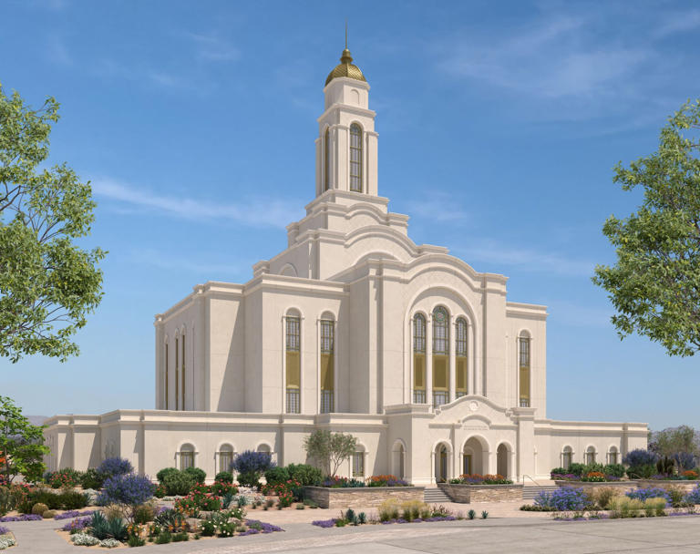 Rendering of Lone Mountain LDS temple