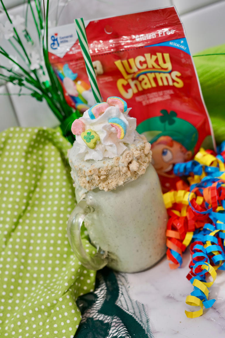 Boozy Bailey's Lucky Charms Milkshake Recipe