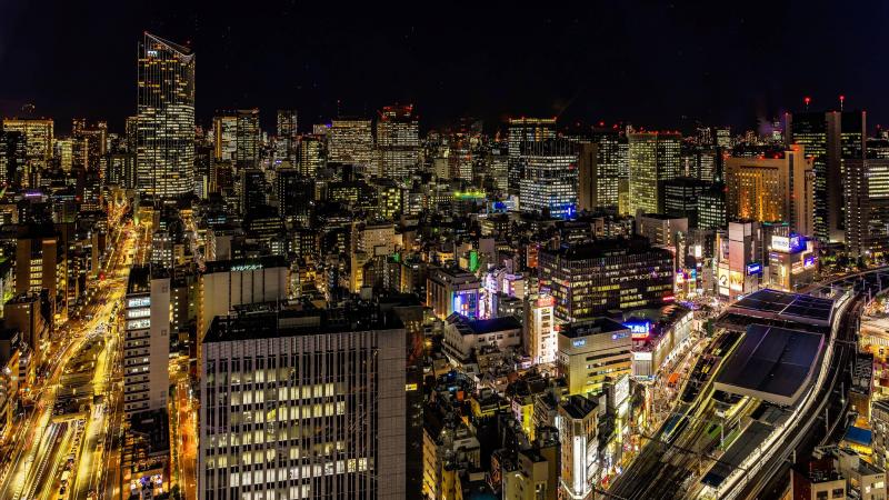 un gratte-ciel de tokyo bat un record avec une impressionnante projection lumineuse (vidéos)